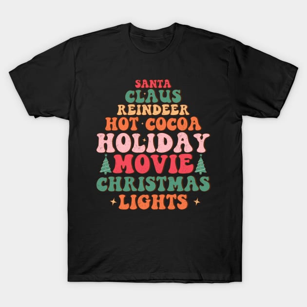 Holiday Movie and hot Cocoa T-Shirt by MZeeDesigns